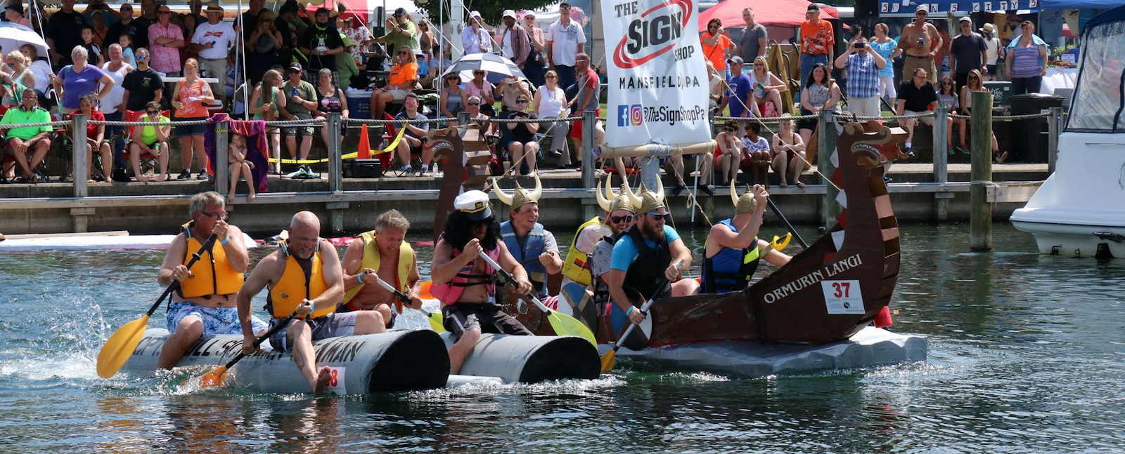 Waterfront Festival & Cardboard Boat Regatta in Watkins Glen